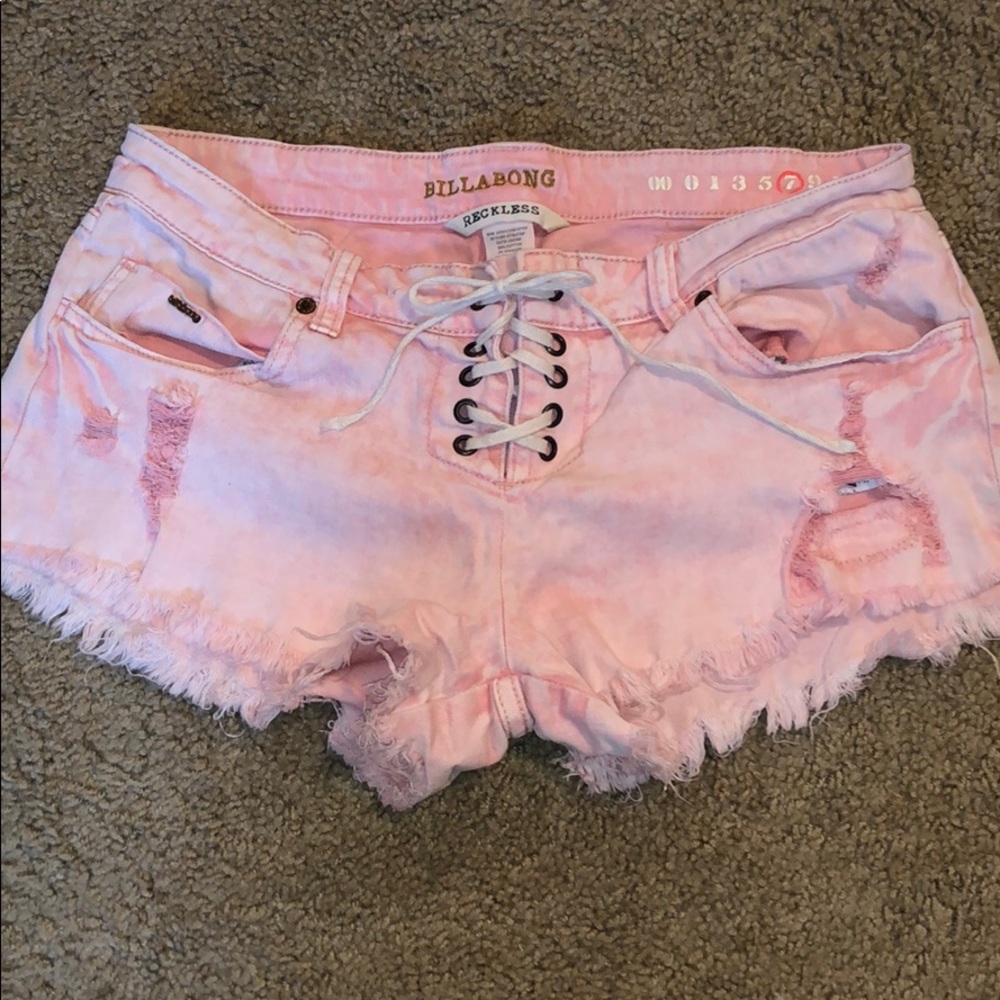 Billabong size 7 high-waist shorts